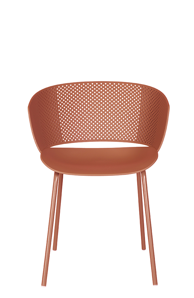 Outdoorstuhl FOMA-F833 Orange frontal